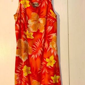 🌴Beautiful pink and orange 🍊 Hawaiian dress size M🌴